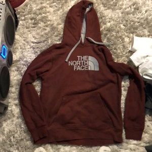 North face hoodie maroon L